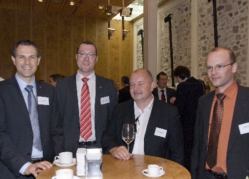 v li n re: Hans Egarter, Michael Kreuzpeintner, Dr. Christoph Glauser, Philipp M�der